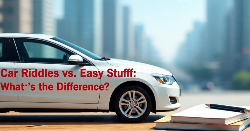 car riddles vs easy stuff whats the difference