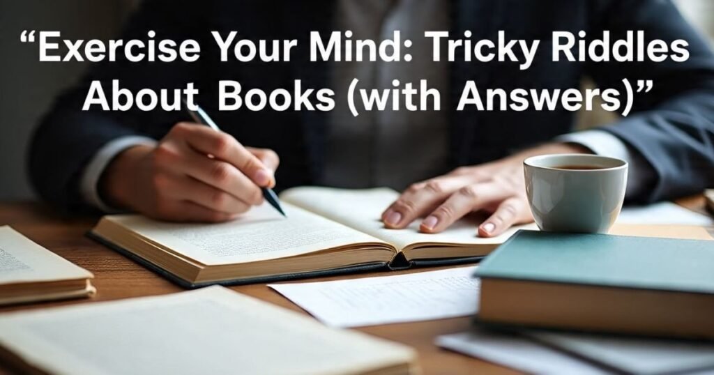 exercise your mind tricky riddles about books with answers
