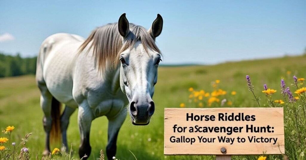 horse riddles for a scavenger hunt gallop your way to victory 1