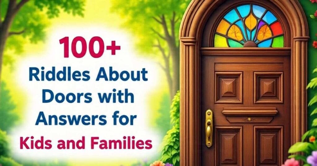 Pinterest Home Riddles 100+ Riddles About Doors With Answers For Kids And Families