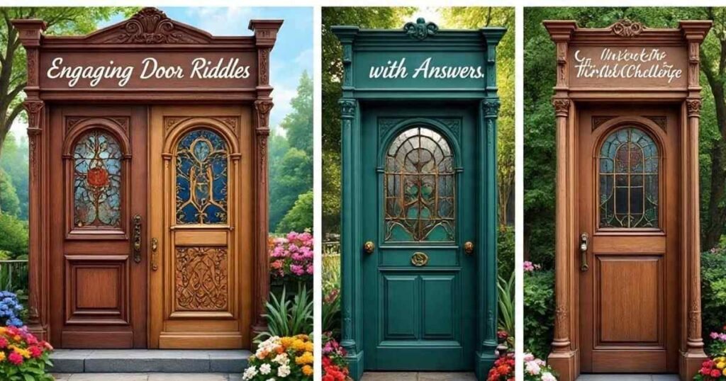 engaging door riddles with answers unlock the fun and challenge 1