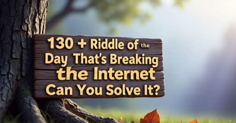Riddle of the Day” That’s Breaking the Internet Can You Solve It?
