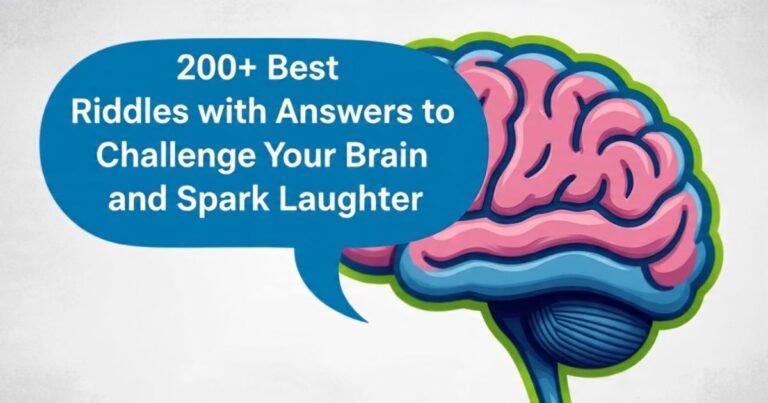 200+ Best Riddles with Answers to Challenge Your Brain and Spark Laughter