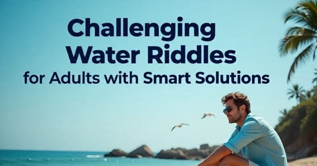 challenging water riddles for adults with smart solutions