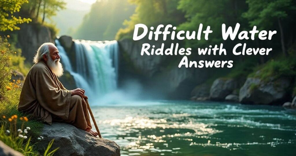 difficult water riddles with clever answers 1