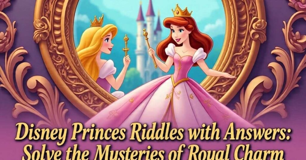 disney princes riddles with answers solve the mysteries of royal charm 1