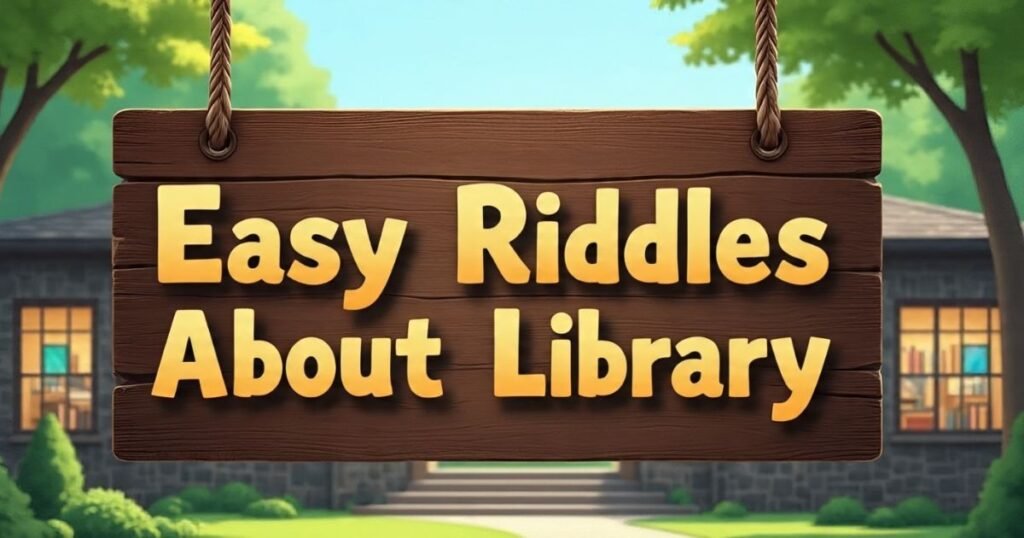 easy riddles about library