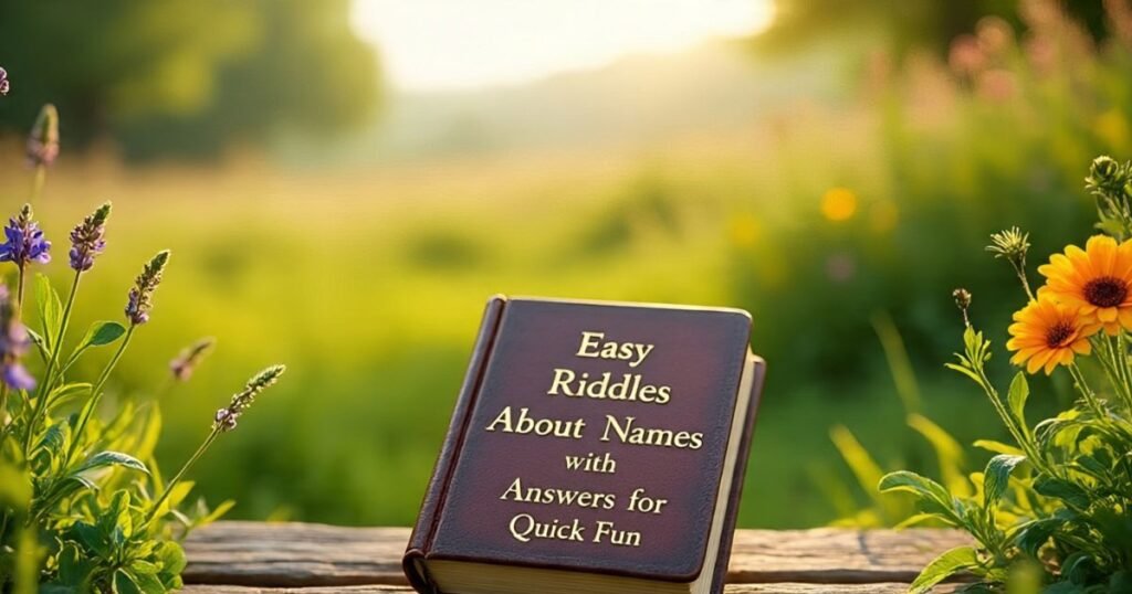 easy riddles about names with answers for quick fun
