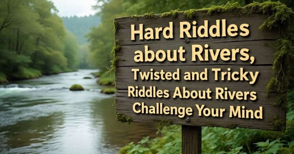 hard riddles about rivers twisted and tricky riddles about rivers to challenge your mind 1