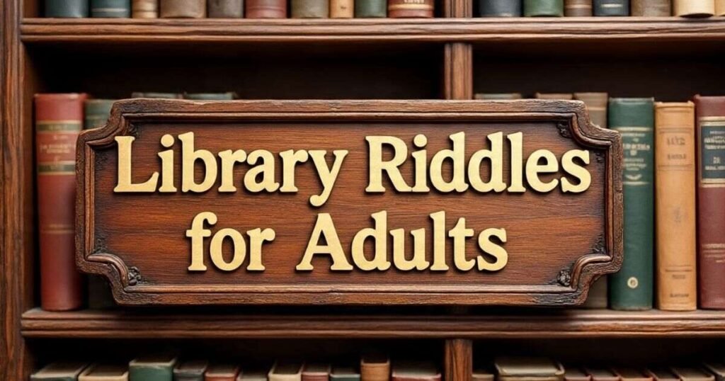 library riddles for adults