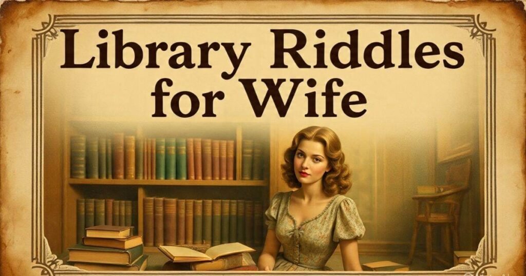 library riddles for wife