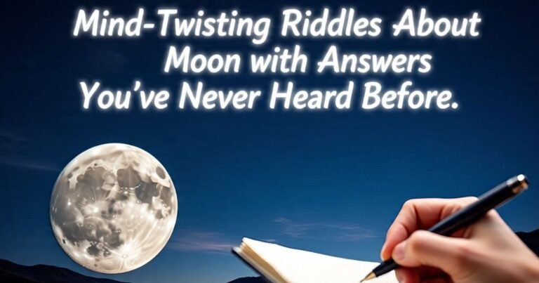 Mind-Twisting Riddles About Moon with Answers You’ve Never Heard Before
