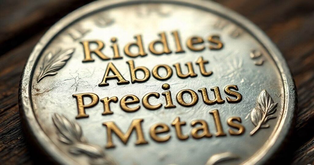 riddles about precious metals 1