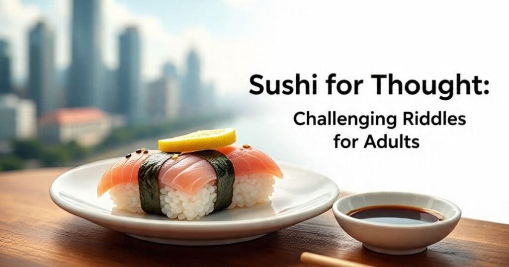 sushi for thought challenging riddles for adults