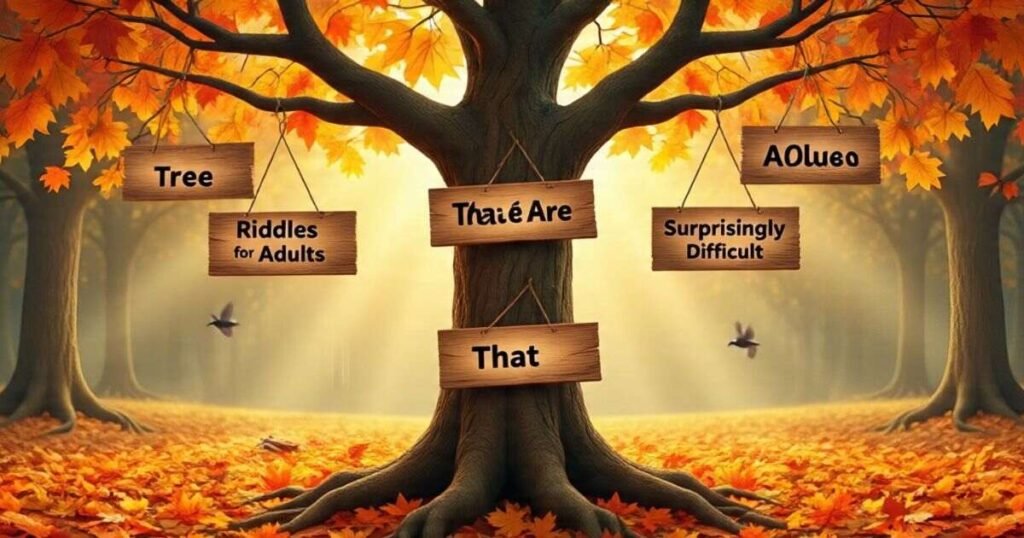 Tree Riddles for Adults That Are Surprisingly Difficult