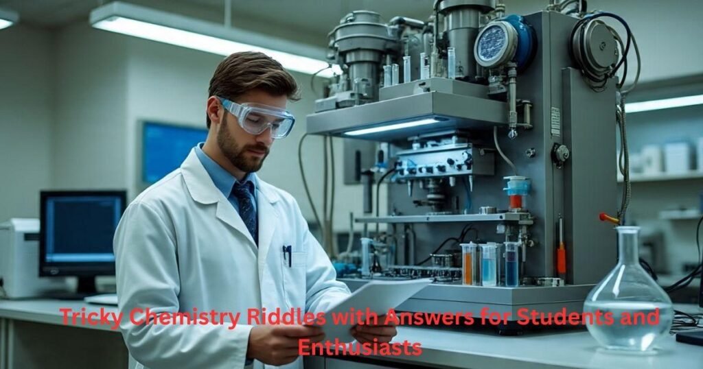 tricky chemistry riddles with answers for students and enthusiasts 1