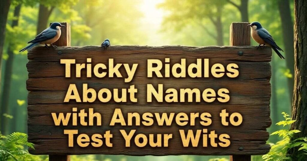 tricky riddles about names with answers to test your wits 1
