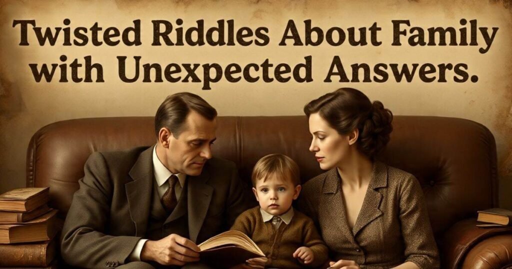 twisted riddles about family with unexpected answers 1