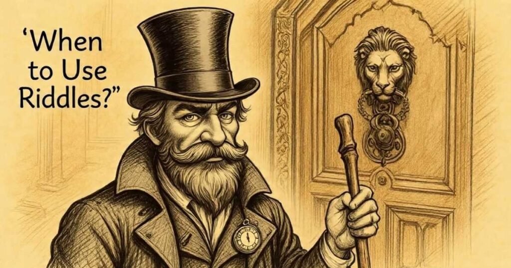 when to use riddles 1
