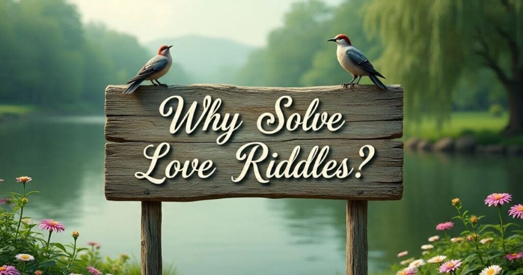 Why Solve Love Riddles?