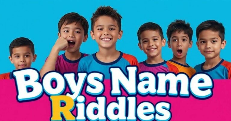 Boys Name Riddles With Answers That Will Make You Smile