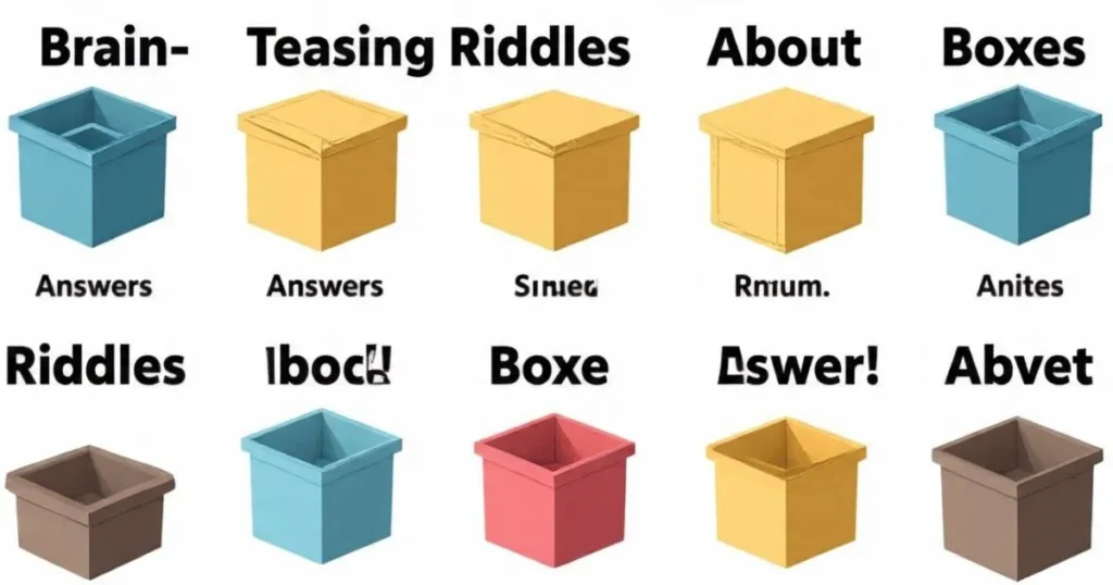 brain teasing riddles about boxes with answers