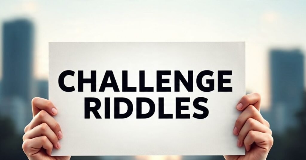 challenge riddles with answers