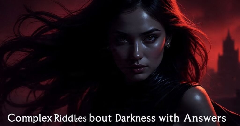 complex riddles about darkness with answers for adults