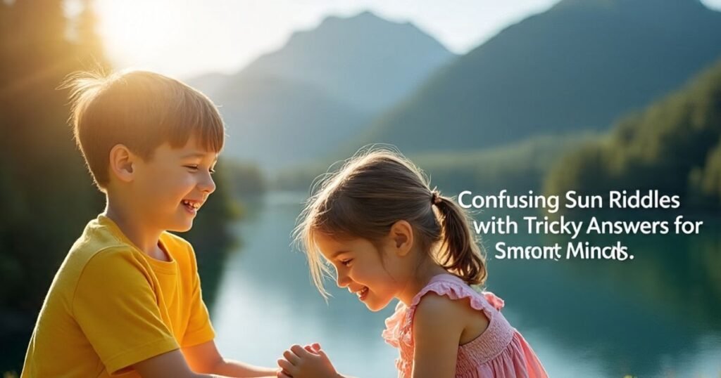 confusing sun riddles with tricky answers for smart minds