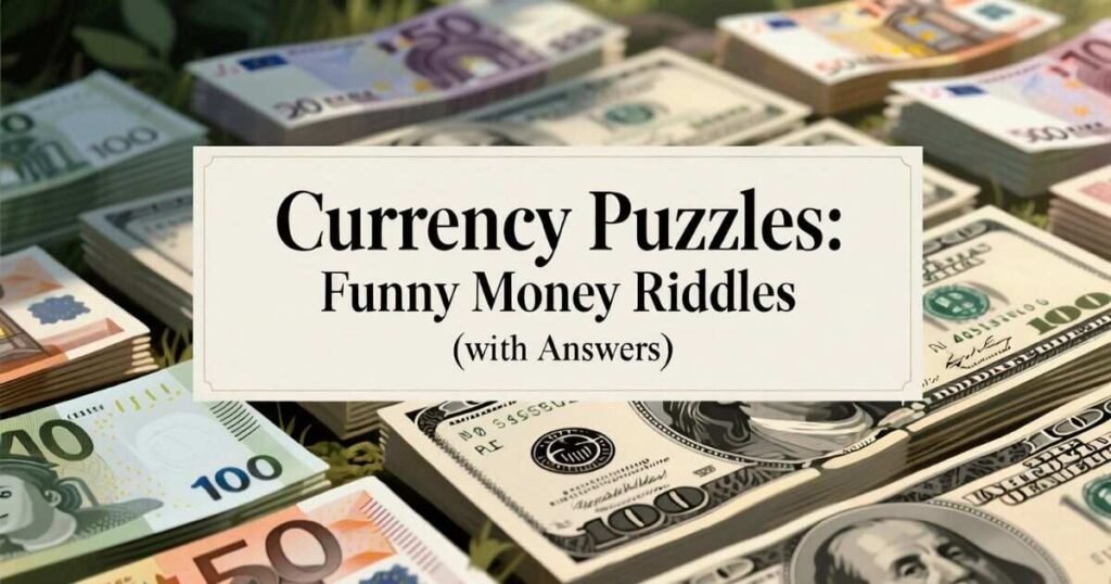 currency puzzles funny money riddles with answers 1