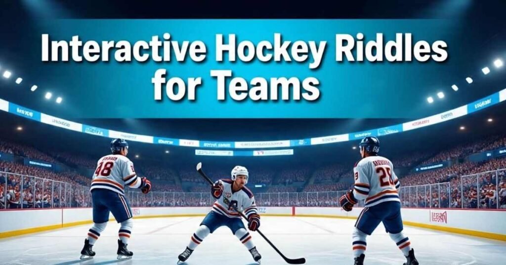 interactive hockey riddles with answers and fun puzzles for teams 1