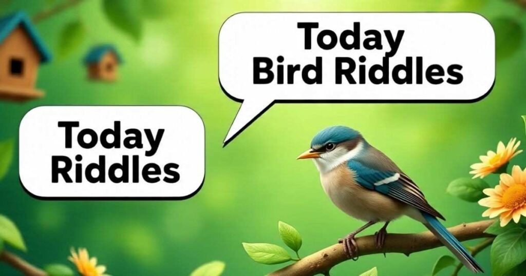 today bird riddles with answers 1