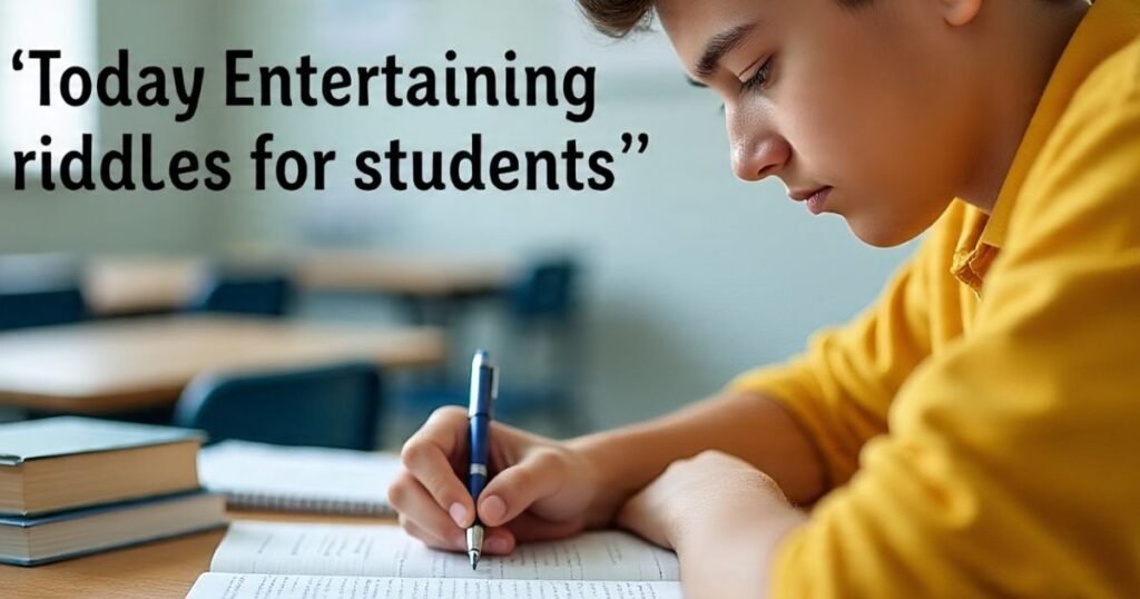 today entertaining riddles for students