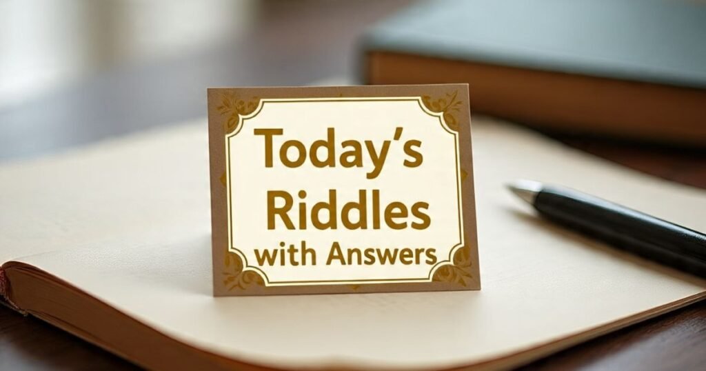 today tables riddles with answers