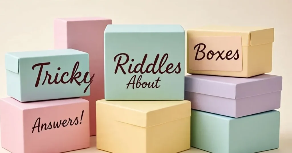 tricky riddles about boxes with answers