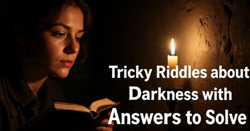 tricky riddles about darkness with answers to solve