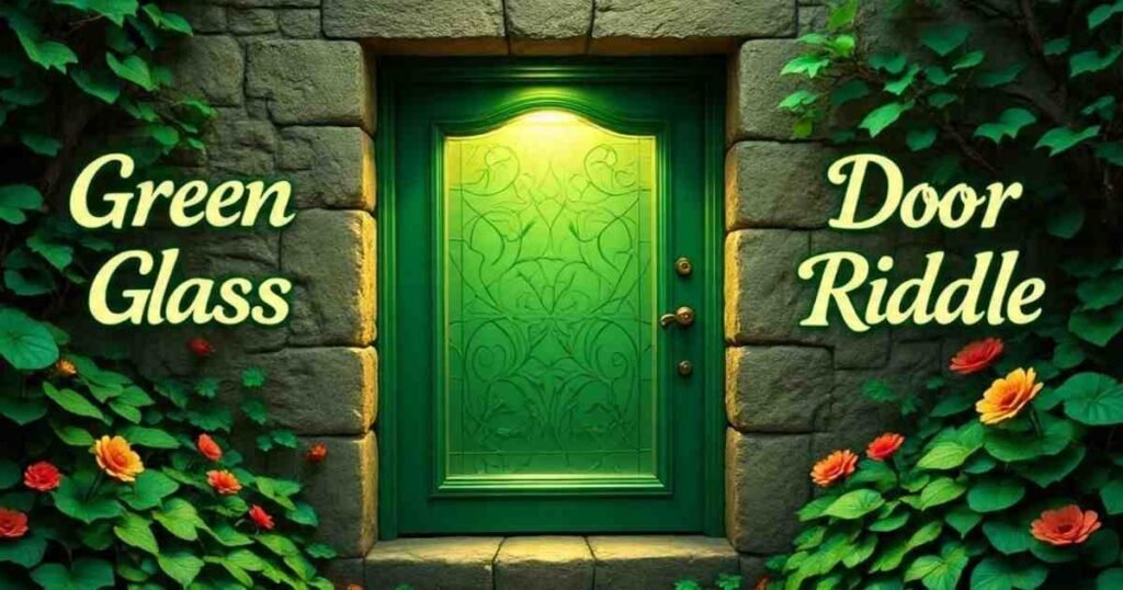 why the green glass door riddle with answers tricks everyone 1