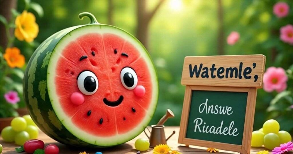 clever watermelon riddles with sweet answers 1