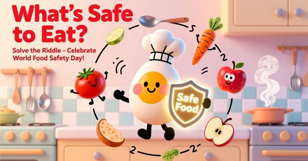 creative world food safety day riddles 🎨
