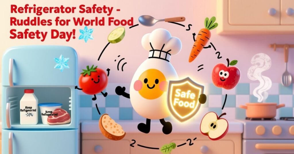 refrigerator safety riddles for world food safety day ❄️