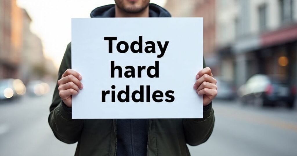 today hard riddles