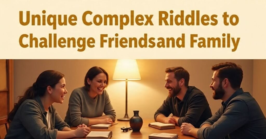 unique complex riddles to challenge friends and family