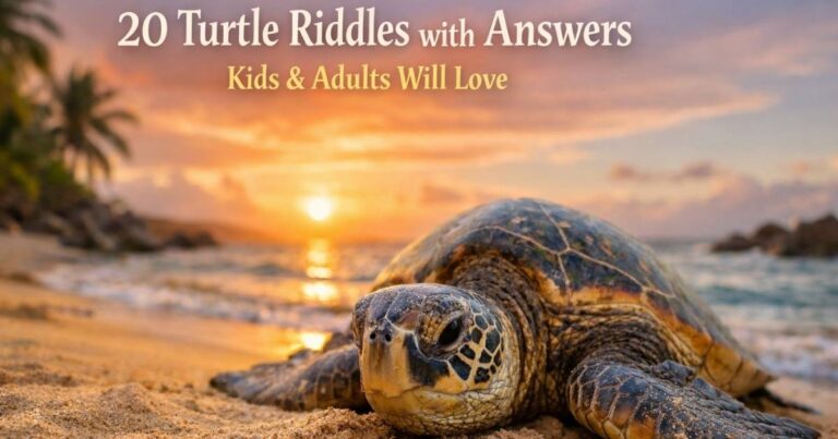 20 Turtle Riddles with Answers Kids & Adults Will Love