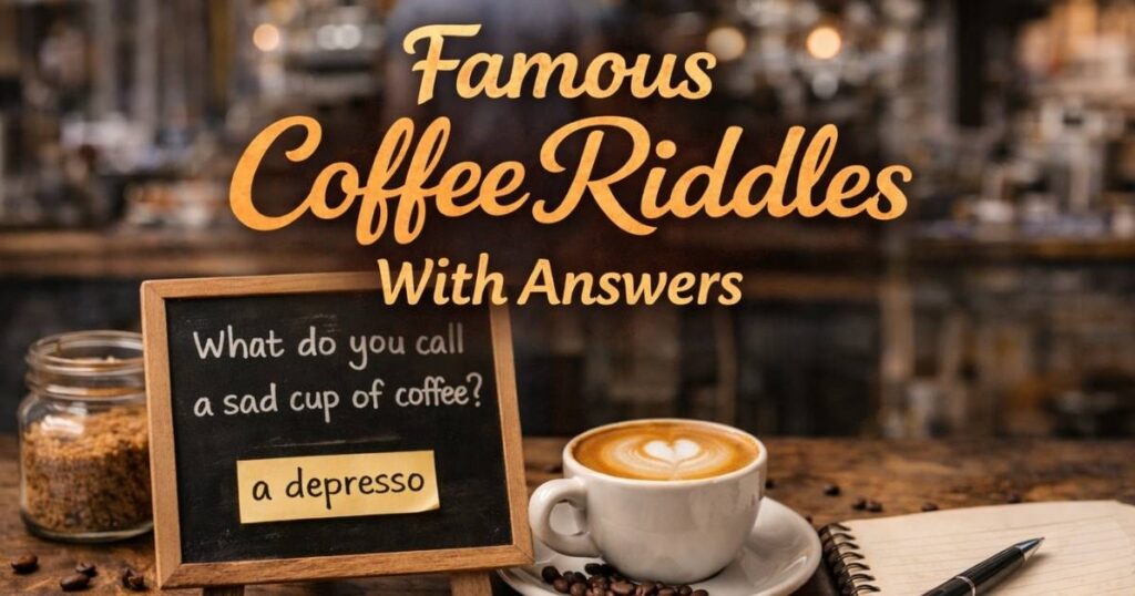 famous coffee riddles with answers