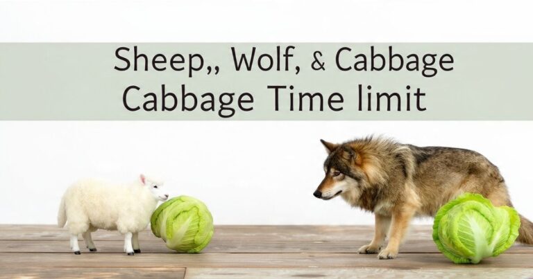 Sheep Wolf Cabbage Riddle Challenge: Test Your Logic Skills in 60 Seconds
