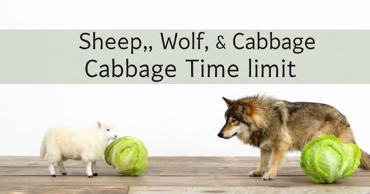 Sheep Wolf Cabbage Riddle Challenge: Test Your Logic Skills in 60 Seconds