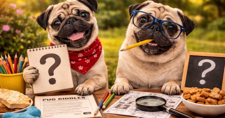 13+ Pug Riddles for Kids That Are Cute, Silly and  Fun to Solve
