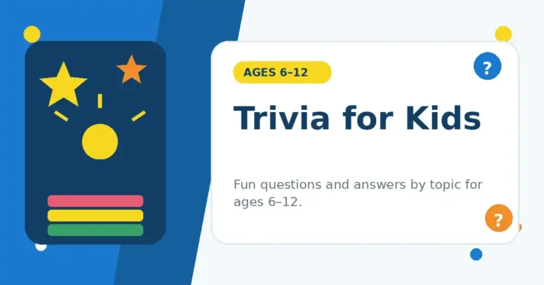 Trivia Questions for Kids: Fun Questions & Answers by Topic
