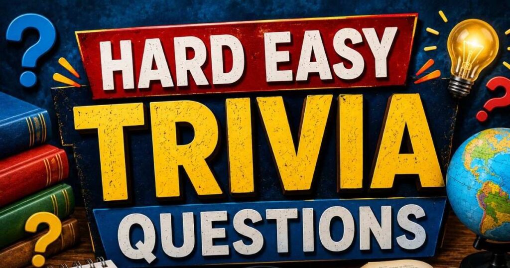 22+ Best Easy Trivia Questions With Answers (2026) 3 hard easy trivia questions 1