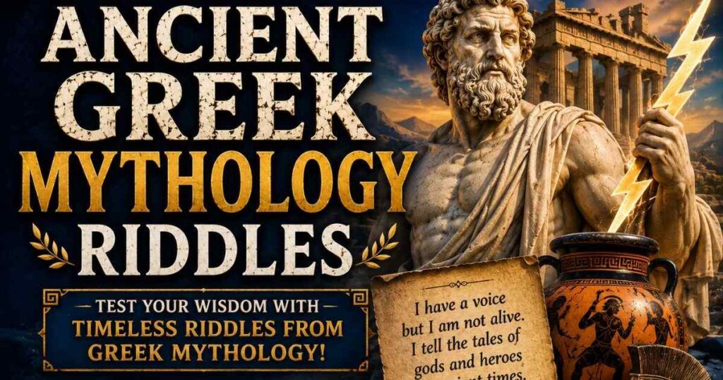 160+ Ancient Greek Riddles and Answers: Famous Mythology Brain Teasers (2026) 1 ancient greek mythology riddles 1